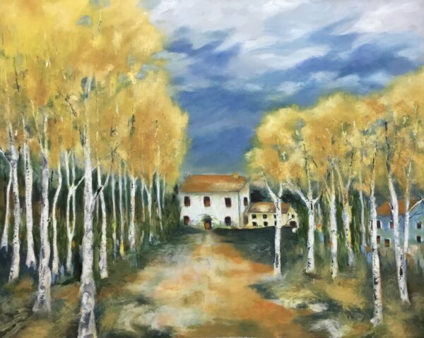 Among the birches